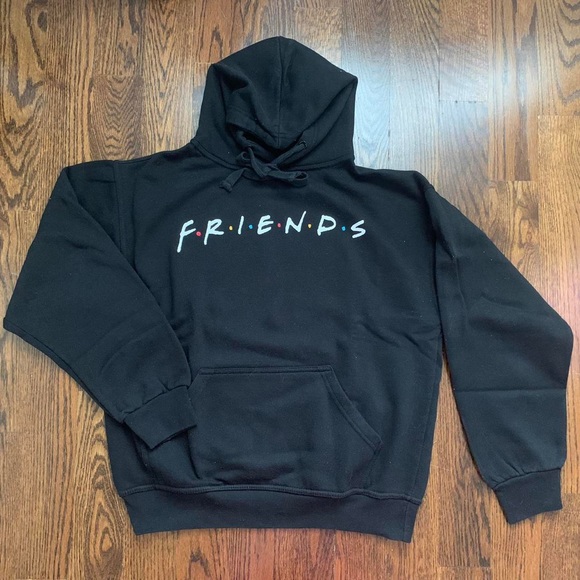 Urban Outfitters F•R•I•E•N•D•S unisex black hoodie size small - Picture 1 of 3